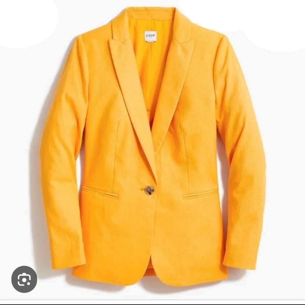 J. Crew Factory One-Button Linen Blazer